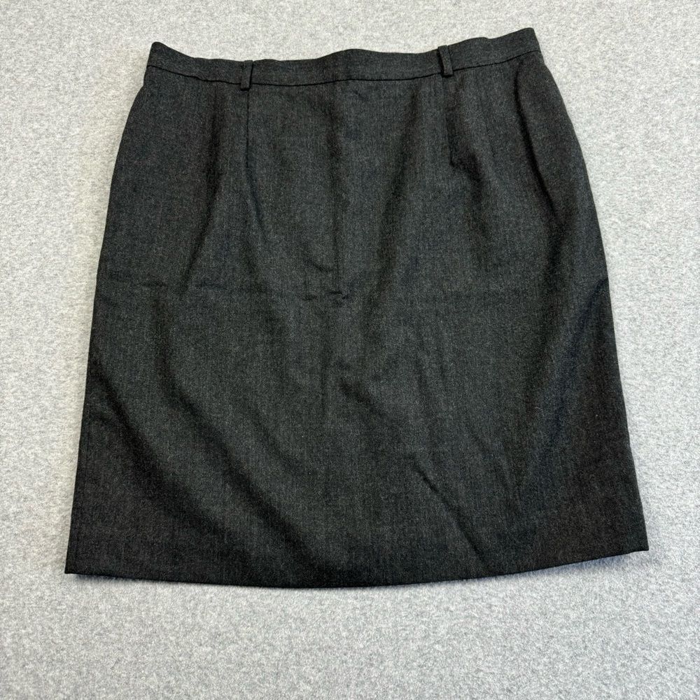 Vintage Talbots Pencil Skirt Womens 18 100% Pure New Worsted Wool Acetate Lining